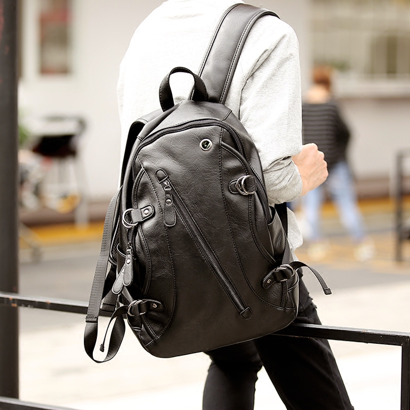雙肩包男士韓版背包高中學生書包時尚旅行包休閑包女電腦包潮